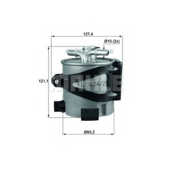 Филтър за гориво MAHLE ORIGINAL KLH 44/25