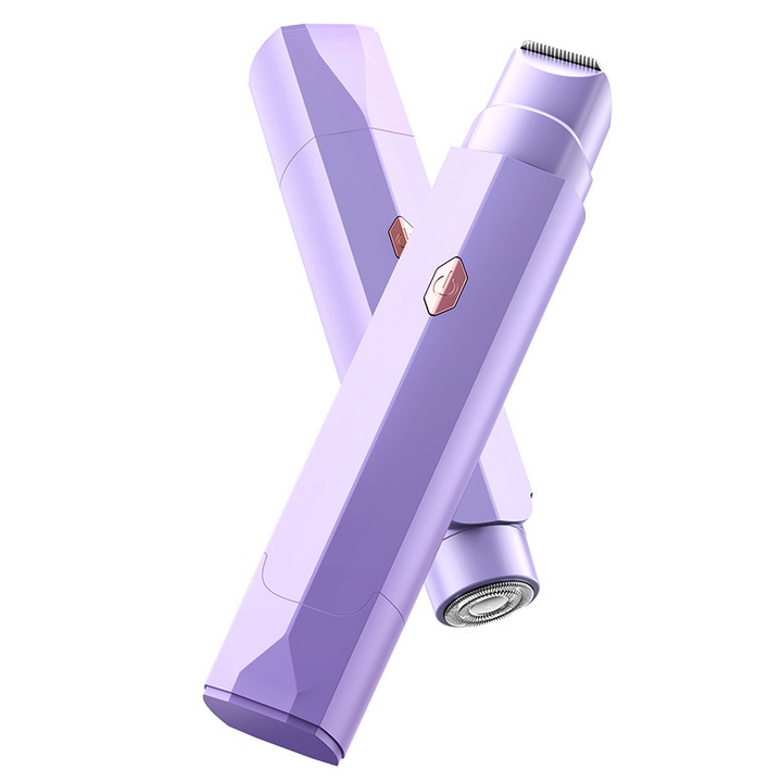 Aparat de ras electric HERUSI, umed si uscat, pentru corp complet, USB, alb