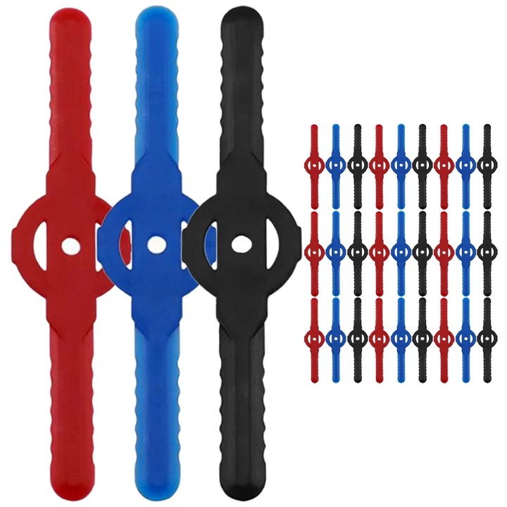 Set 30 lame plastic pentru cositoare, 14x3.2x1 cm, multicolor