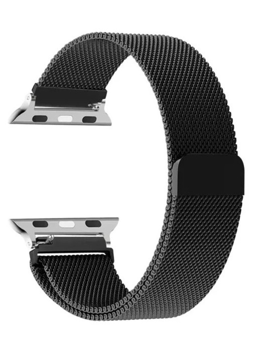Curea Milanese HERUSI pentru Apple Watch, negru starlight, 42x44x45x49mm
