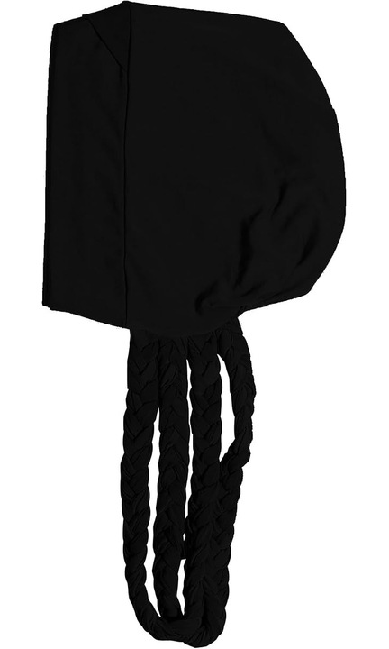 Batic pentru chimioterapie HERUSI negru elastic impletit