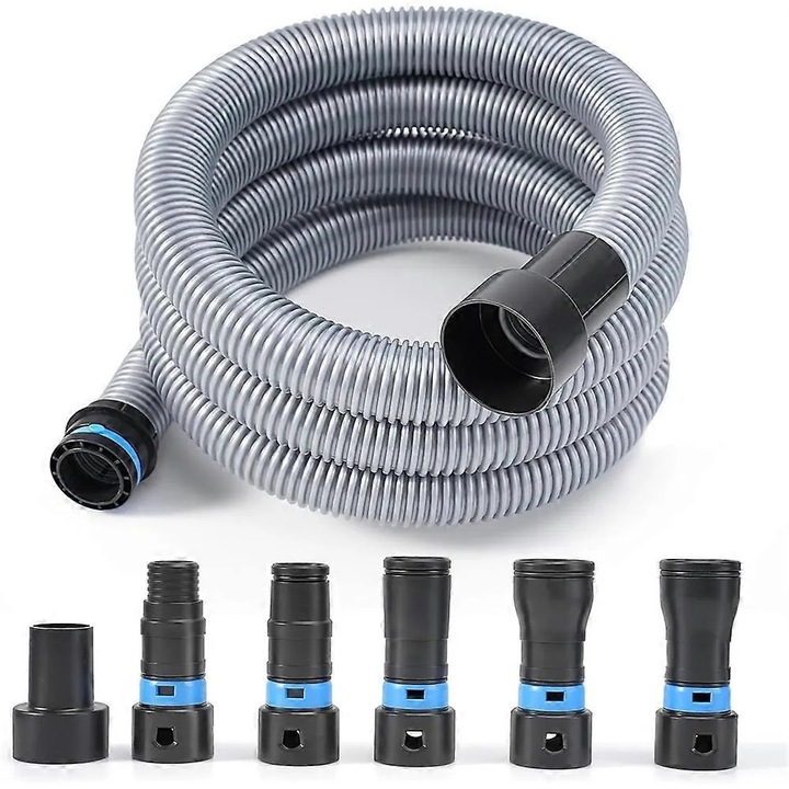 Porszívó tömlőkészlet 6 adapterrel, többszínű, 20 láb