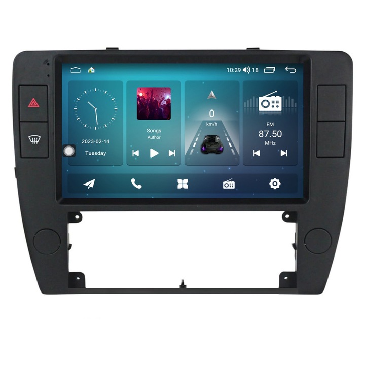 Multimédia VW Passat B5-höz (2000-2005) 9" - Android 16 - 8-2, 7GHZ CPU, 8GB RAM, 256GB ROM, RDS, DSP, CARPLAY, ANDROID AUTO, 5G SIM slot, IPS, COAX, OPTIC, FAN, USB-C