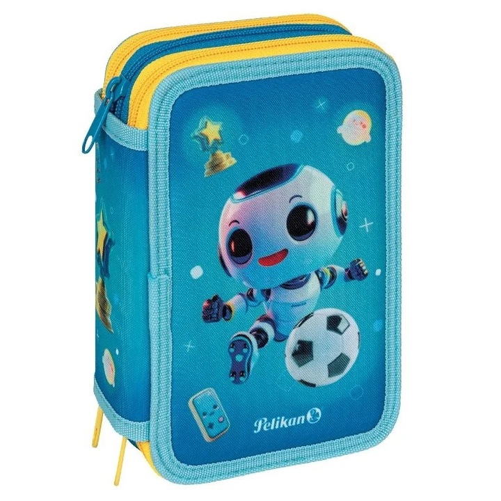 Penar echipat cu 3 fermoare Pelikan, 43 piese, Emoji 1