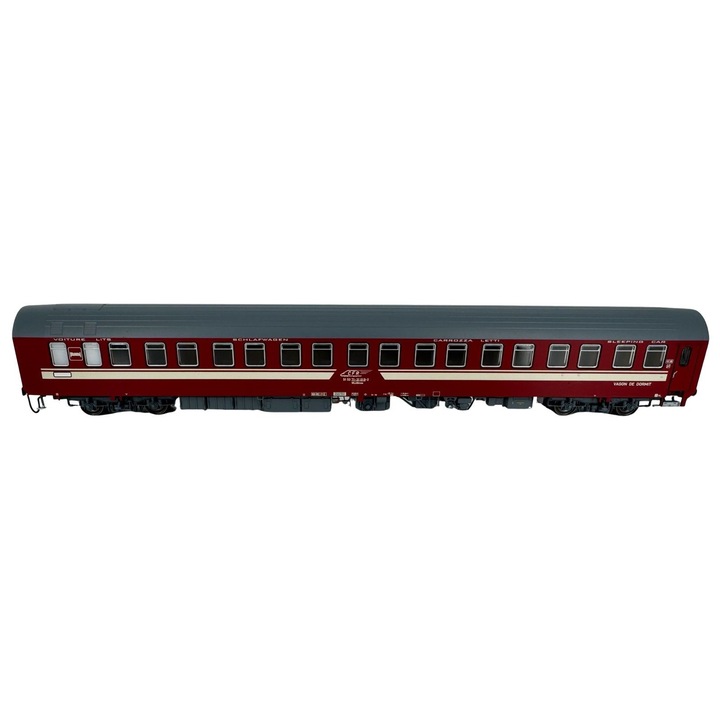 Vagon de dormit T2s, CFR, Amintiri Feroviare, Rosu, H0, 20053, 14+