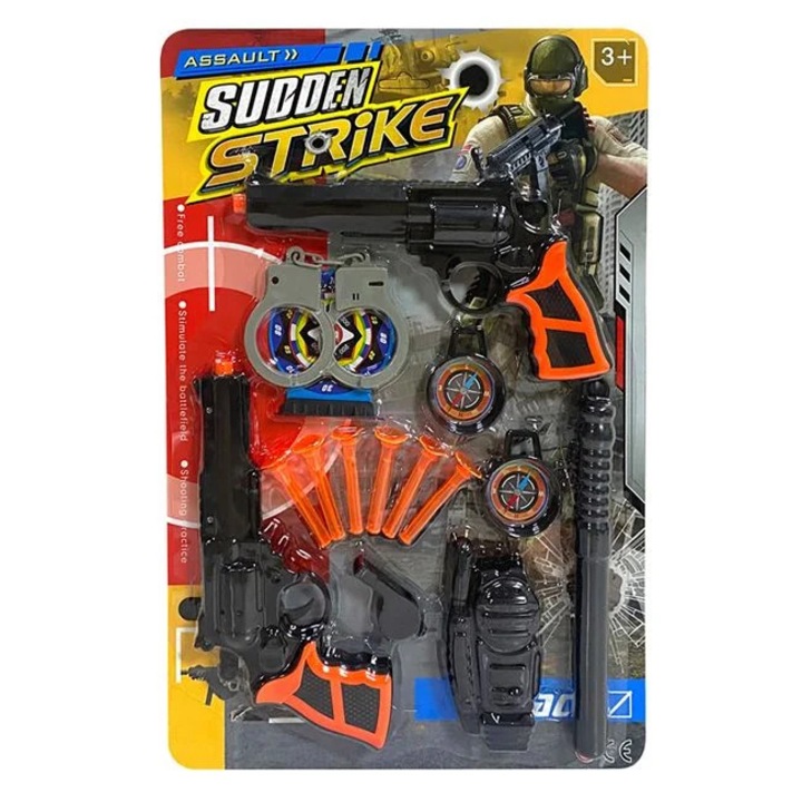 Set de Joaca Pistoale & Accesorii de Politist - 10 piese