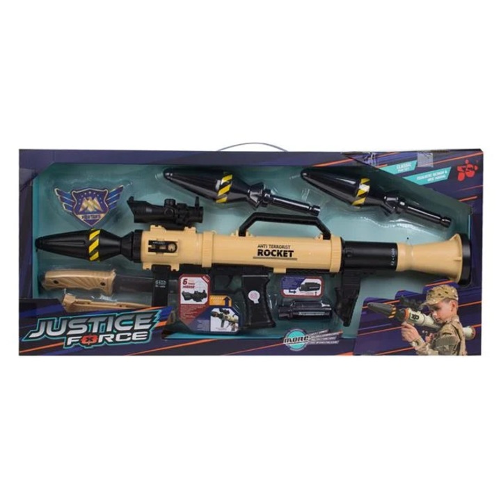Jucarie Arma tip Bazooka cu Lumina Sunete & Accesorii