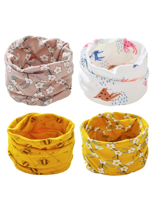 Fular tubular copii Herusi bumbac multicolor unisex