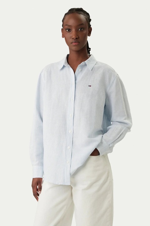 Tommy Jeans női ing DW0DW22209 ing, Világoskék