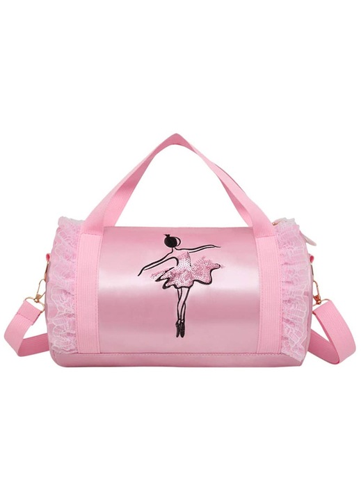 Geanta dans copii HERUSI roz 29,5x18x18cm 20L