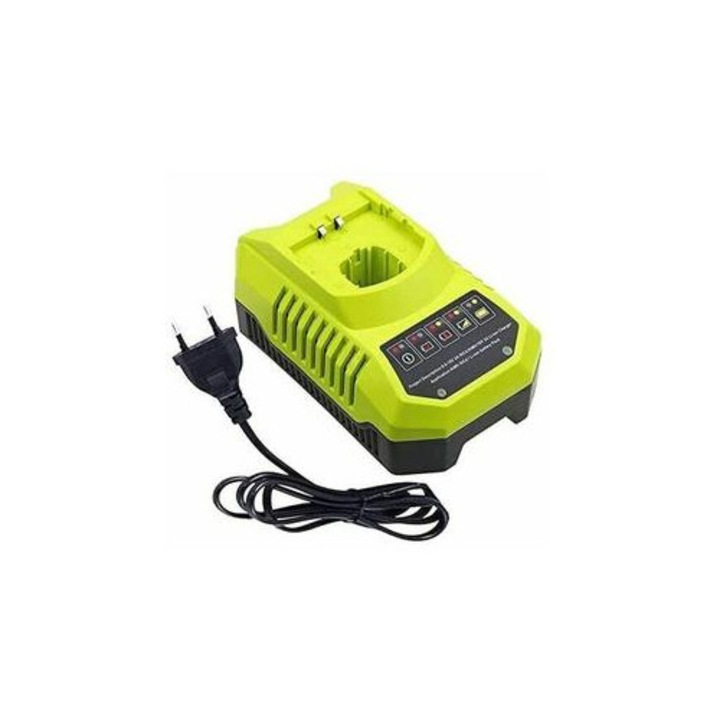 HERUSI töltő Ryobi 9.6V-18V NiMH Ni-CD akkumulátorokhoz, LED, kompakt