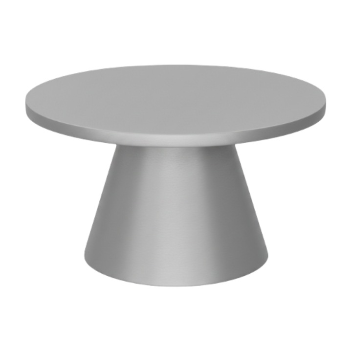 Prémium tortatartó, tortaállvány típusú, innovatív design széles lábbal, 170 x 95 mm - ezüst