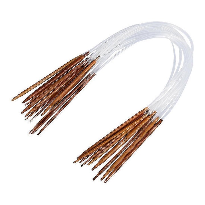 Bambusz körkötőtű készlet 2-5 mm 40 cm 11 darab