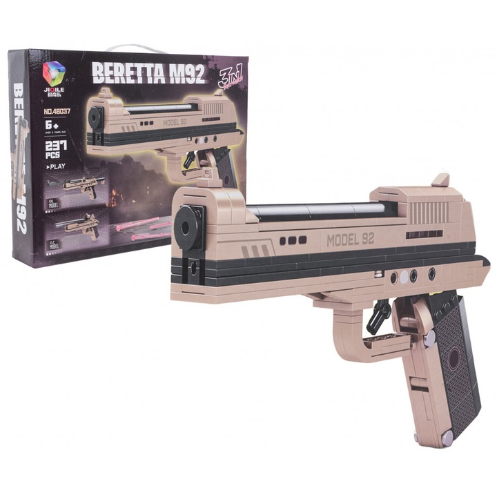 Set de cuburi de construcție pistol, 237 de piese ramiz