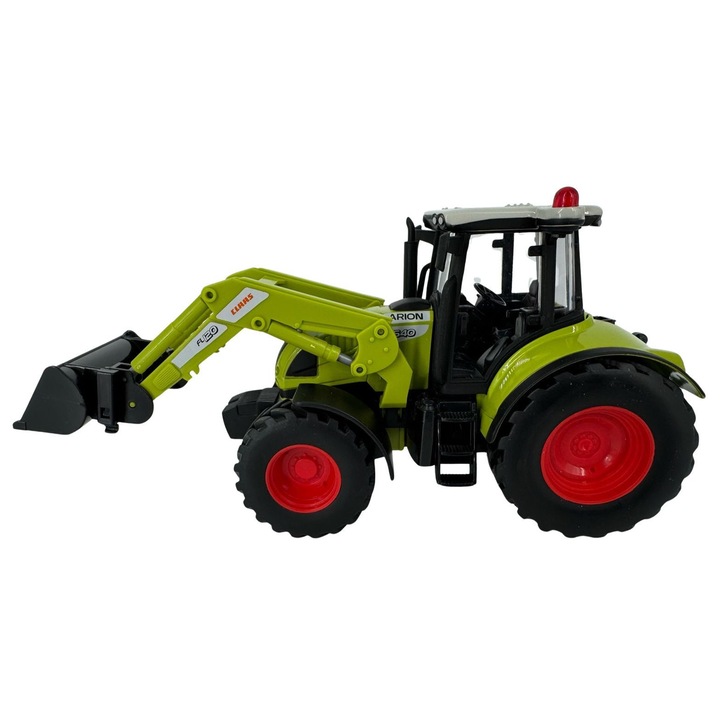 Traktor Osztály Arion 540 homlokrakodóval, 1:32 méretarány, Uni-Fortune Toys, 3+