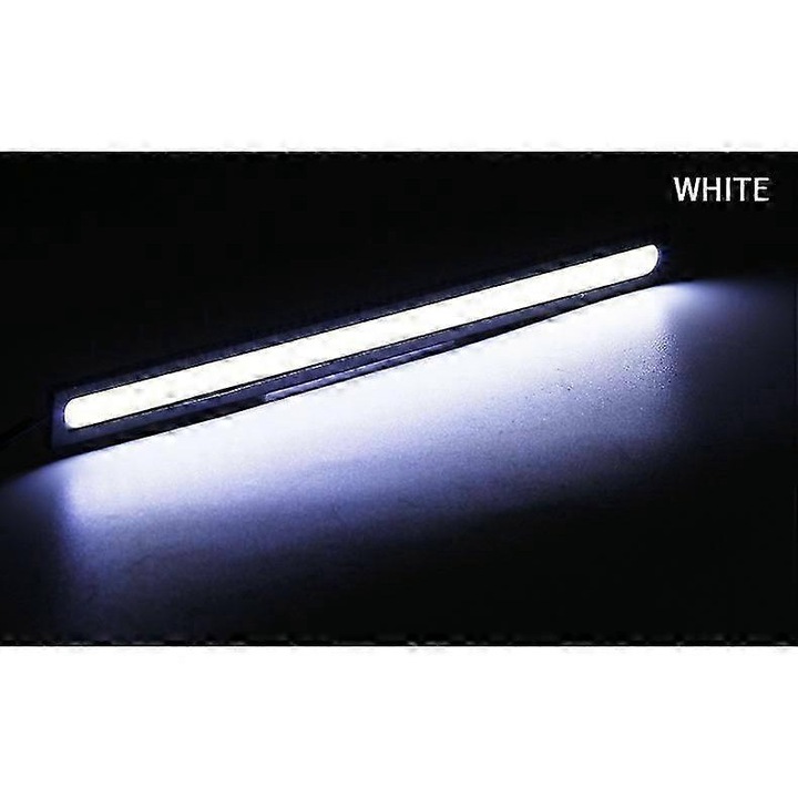 Set 2 LED lumini auto zi 17.4x1.5x0.5cm multicolor universal