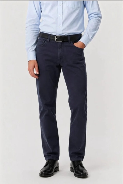 Pantaloni clasici de vara pentru barbati – Vero, Bleumarin