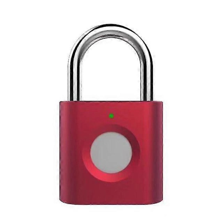 Intelligens ujjlenyomat lakat, USB, vízálló, cinkötvözet, többszínű, kompakt