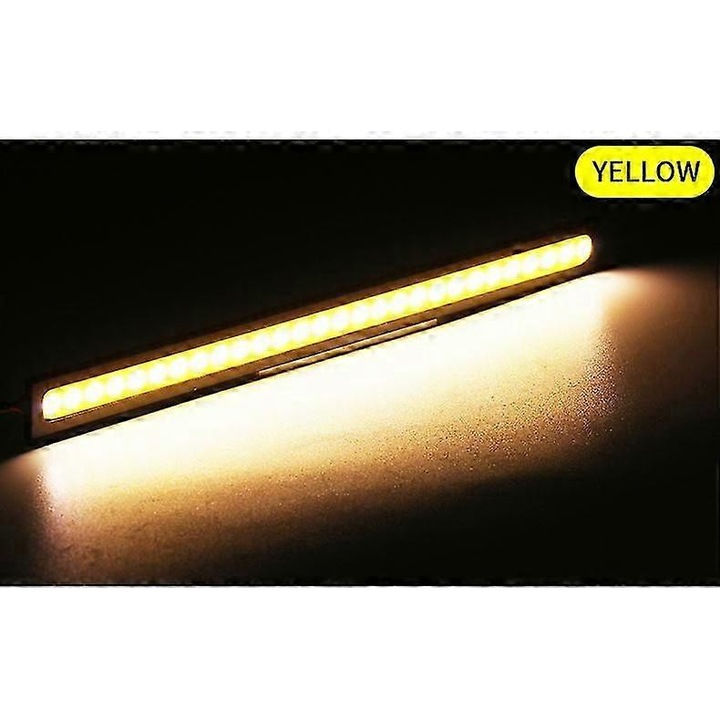 Set 2 LED lumini auto zi 17.4x1.5x0.5cm multicolor universal 12V