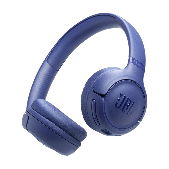 Слушалки On-Ear JBL Tune 520BT 2, безжични, Bluetooth 6.0, 2 микрофона, Multipoint, 76 часа живот на батерията, сини