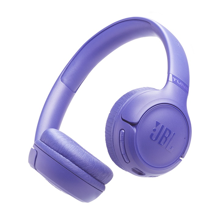 Слушалки On-Ear JBL Tune 520BT 2, безжични, Bluetooth 6.0, 2 микрофона, Multipoint, 76 часа живот на батерията, Лавандула