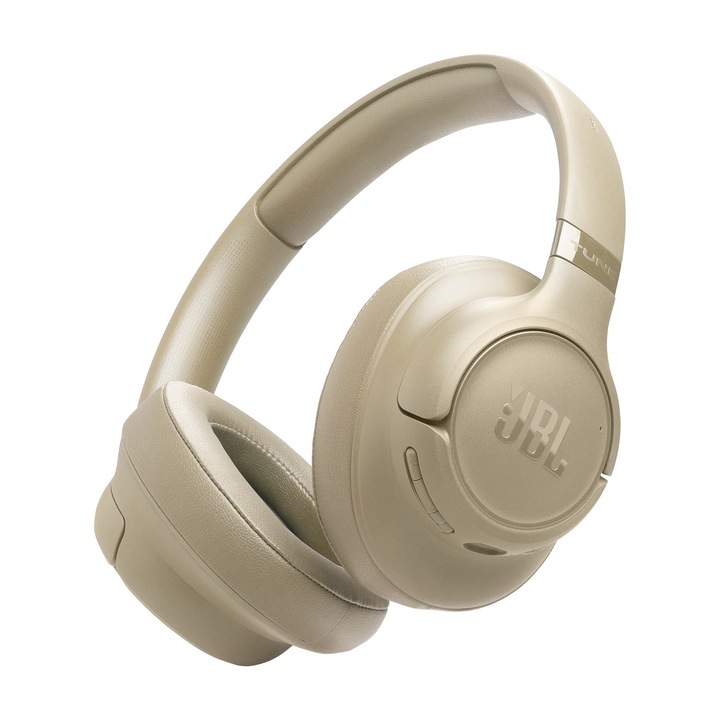 Слушалки over-ear JBL Tune 735BT, Bluetooth 6.0, 76ч автономност, бежови