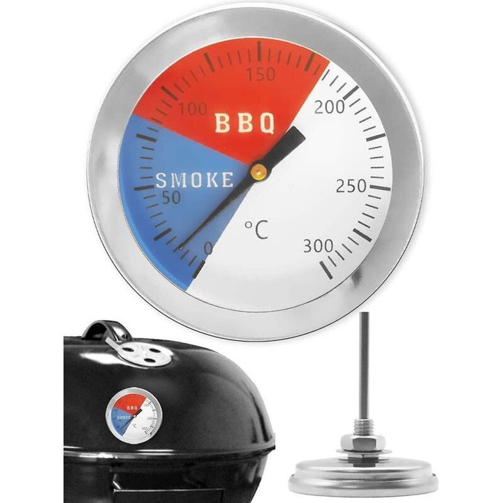 Analóg főzőhőmérő, 0-300°C, 7.5m szonda, 7mm menet