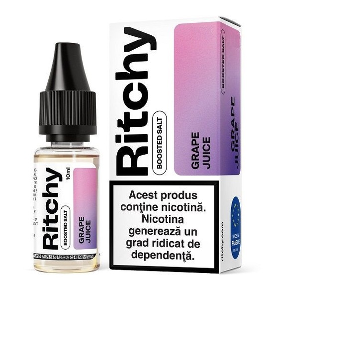 Lichid Tigara Electronica Ritchy Salt - Grape Juice, 10ml, 10mg/ml NicSalt
