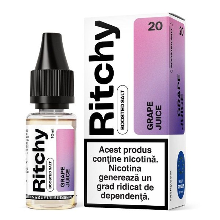 Lichid Tigara Electronica Ritchy Salt - Grape Juice, 10ml, 20mg/ml NicSalt