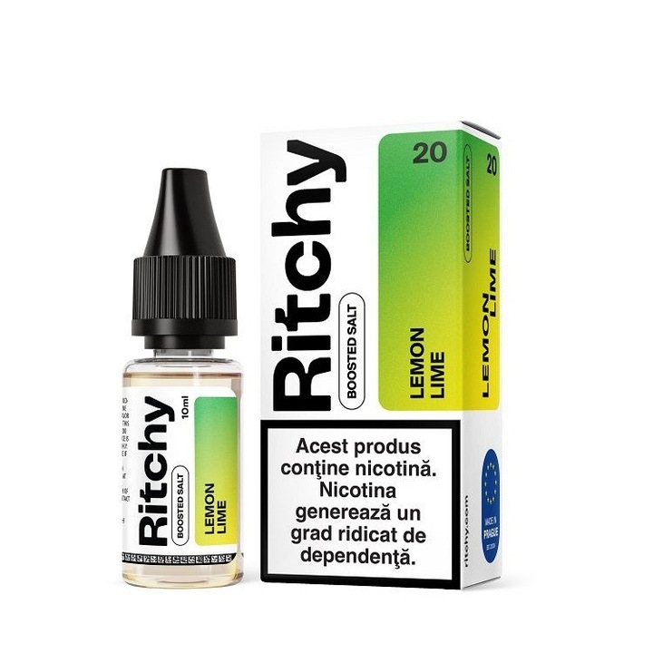 Lichid Tigara Electronica Ritchy Salt - Lemon Lime, 10ml, 20mg/ml NicSalt