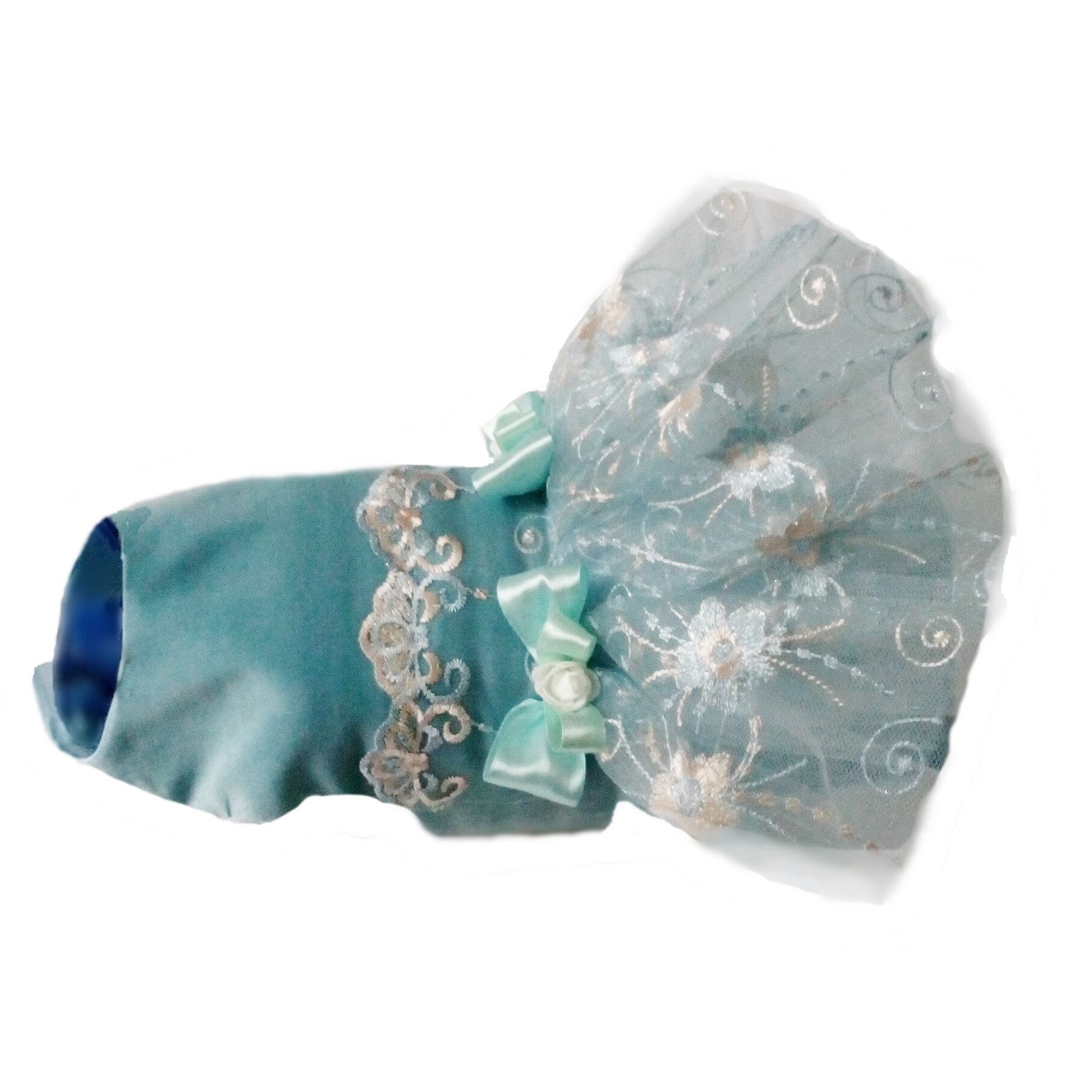 Rochie catei , Peta's , 26-32 cm lungime, bleu