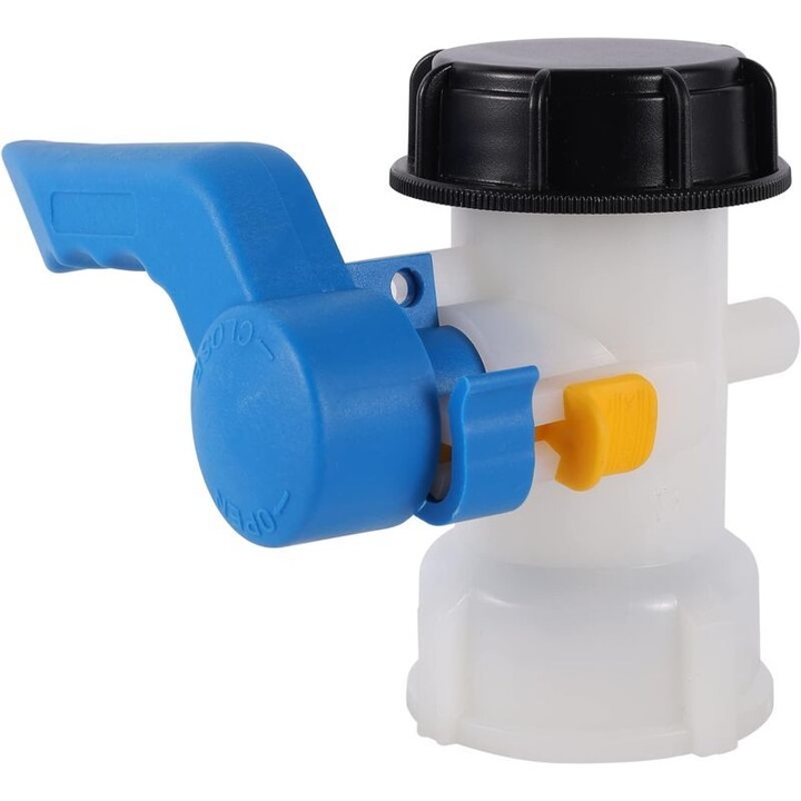Adaptor IBC 50x62mm plastic pentru rezervor 1000L, robinet control flux, etans