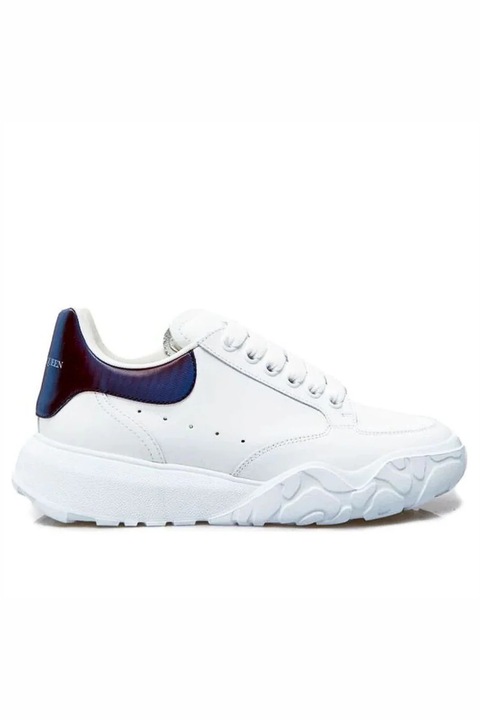 Мъжки кецове, Alexander McQueen Court Trainer, Бял/Черен/Син, 43
