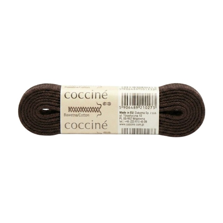 Sireturi Late din Bumbac 120cm, 7B – Coccine Cotton Shoe Laces, Maro
