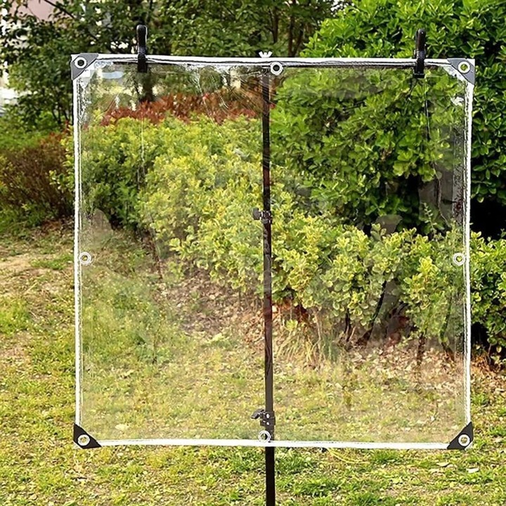 Átlátszó PVC ponyva 0.8x1.5m vízálló 360g/m