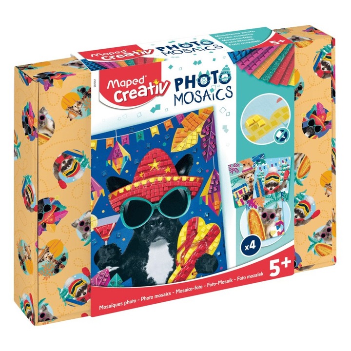 Set Maped Creativ Photo Mosaics - Adventure animals