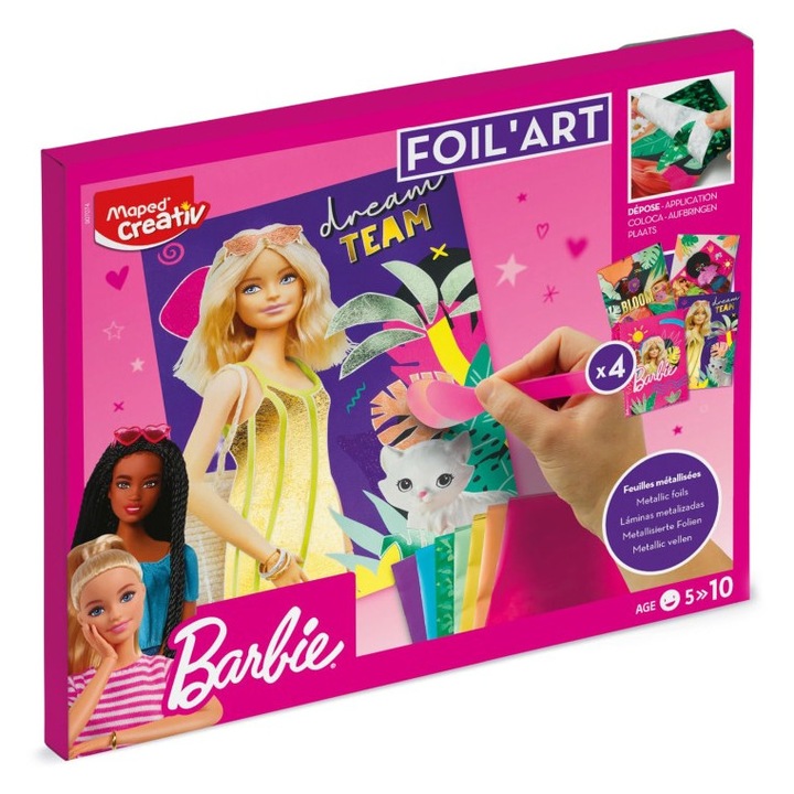Set creativ Maped Barbie Foil'Art