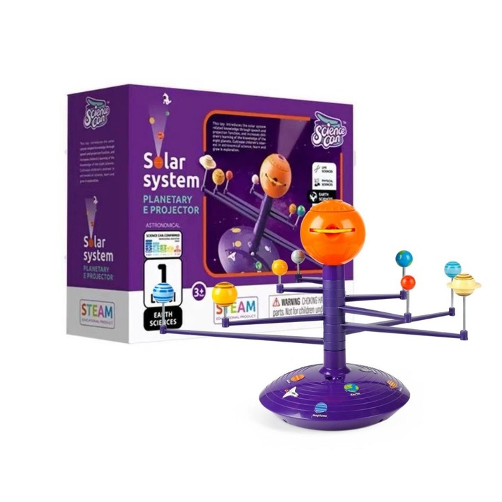 Sistemul solar cu proiector joc educational Science Can
