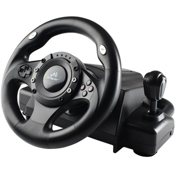 Volan TRACER Drifter pentru PC/PS2/PS3 + Joc Gratuit Volan TRACER Drifter pentru PC/PS2/PS3 + Joc Gratuit