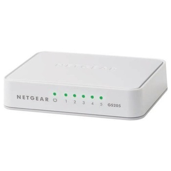 Switch NetGear GS205, 5 x 10/100/1000 Mbps Switch NetGear GS205, 5 x 10/100/1000 Mbps
