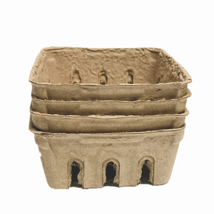 Cosuri pulpa naturala, set 55 buc, ventilate, 12x12cm, maro