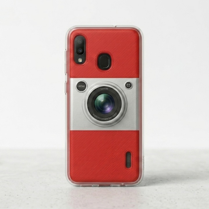 InstaShot tok Samsung Galaxy A20 / A30 készülékhez, teljes védelem, rugalmas TPU szilikon, színes