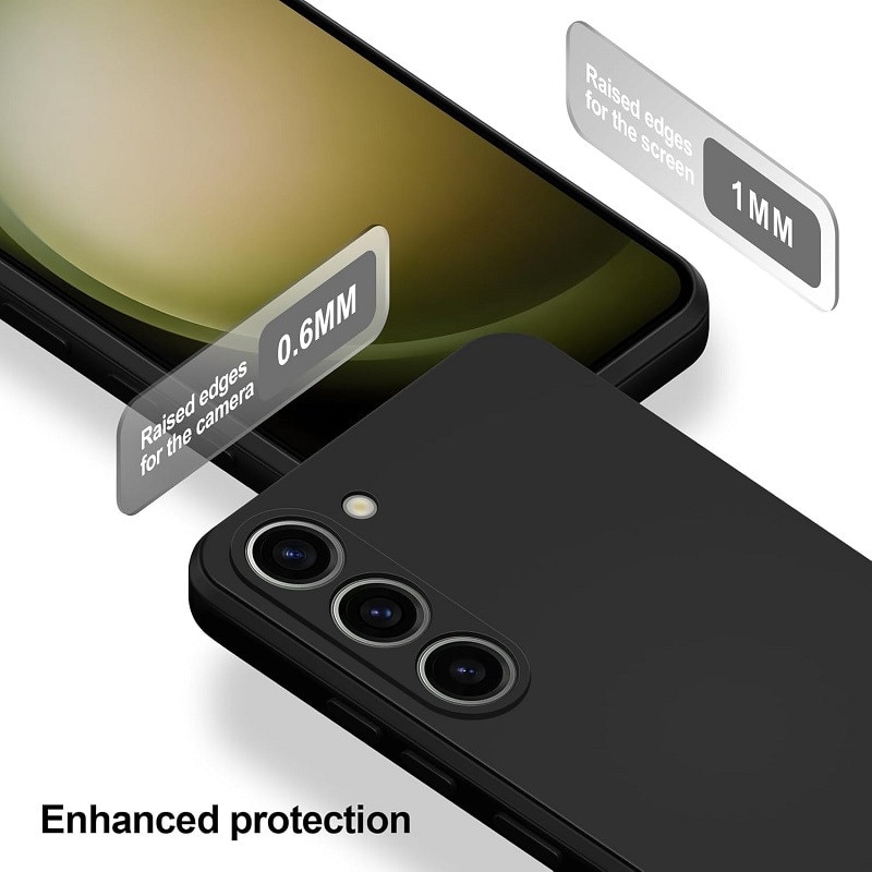 Husa pentru Samsung Galaxy A17 / Galaxy A18 TLXT® Silicon case, protectie militara, interior din microfibra-negru