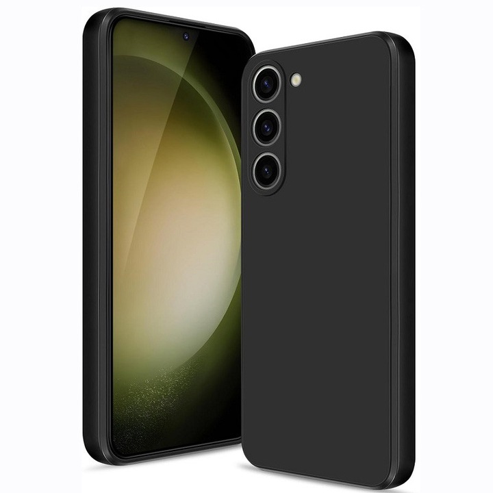 Husa pentru Samsung Galaxy A17 / Galaxy A18 TLXT® Silicon case, protectie militara, interior din microfibra-negru