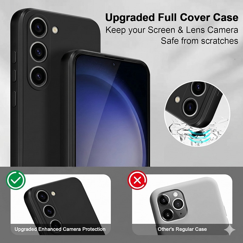 Husa pentru Samsung Galaxy A37 TLXT® Silicon case, protectie militara, interior din microfibra-negru