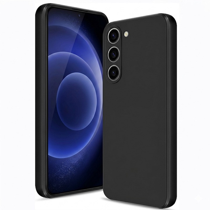Husa pentru Samsung Galaxy A37 TLXT® Silicon case, protectie militara, interior din microfibra-negru