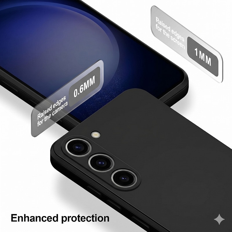 Husa pentru Samsung Galaxy A37 TLXT® Silicon case, protectie militara, interior din microfibra-negru