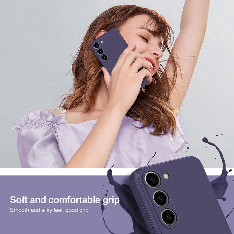 Husa pentru Samsung Galaxy A17 / Galaxy A18 TLXT® Silicon case, protectie militara, interior din microfibra-Violet inchis