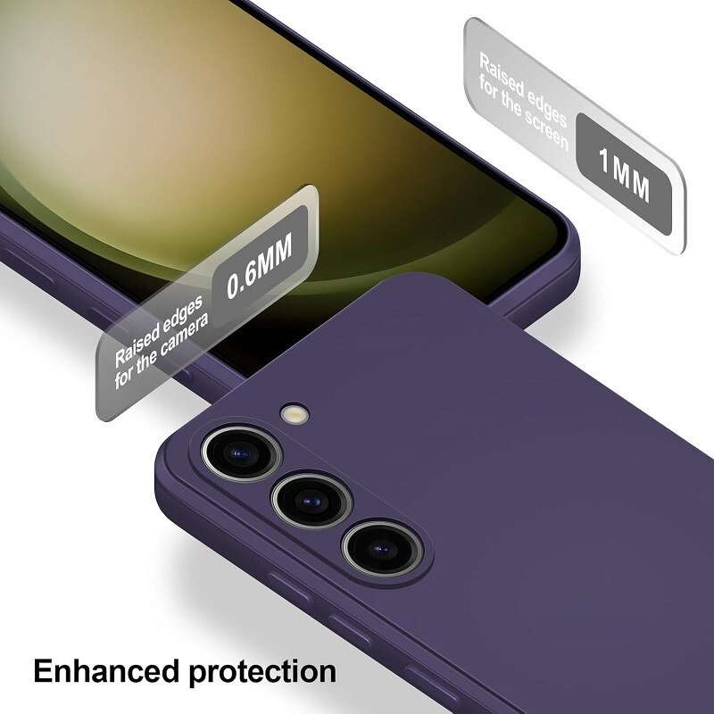 Husa pentru Samsung Galaxy A17 / Galaxy A18 TLXT® Silicon case, protectie militara, interior din microfibra-Violet inchis