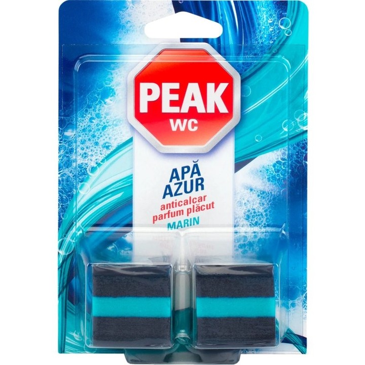 WC illatosító, Peak, Tabletta 2 X 50 g Azur